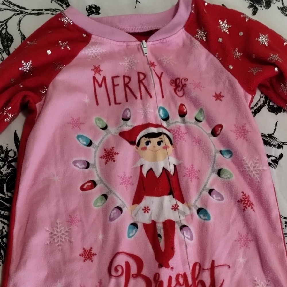 Merry&Bright! Elf Pink and Red Pajama Top